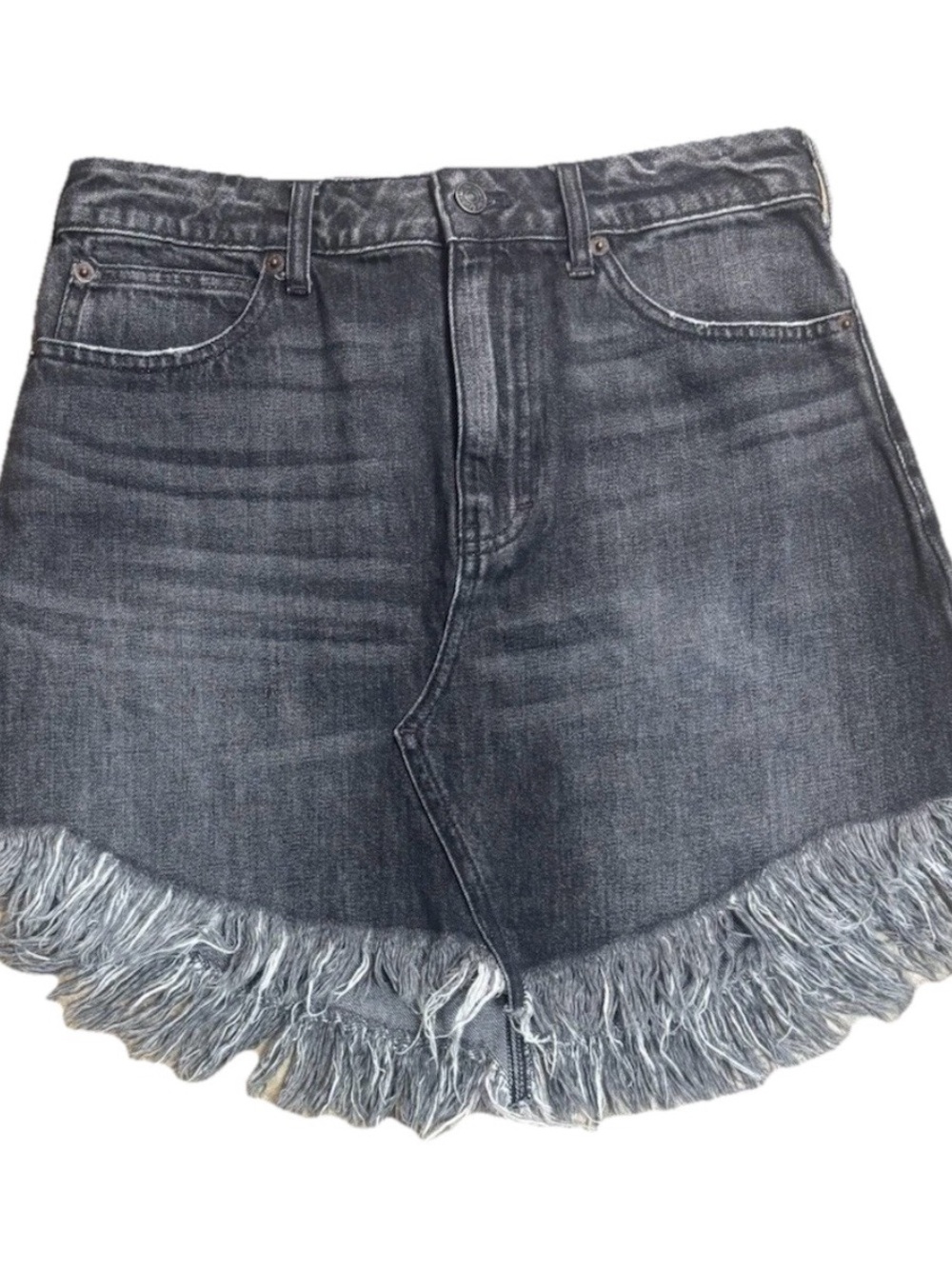 We The Free Mini Skirt Size 27 High Rise Fringe Frayed Hem Boho Western Festival